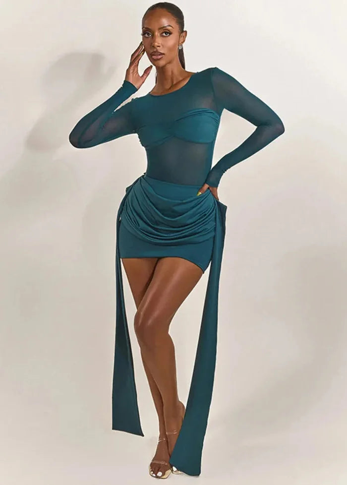 Teal blue dress M Dress Tailor