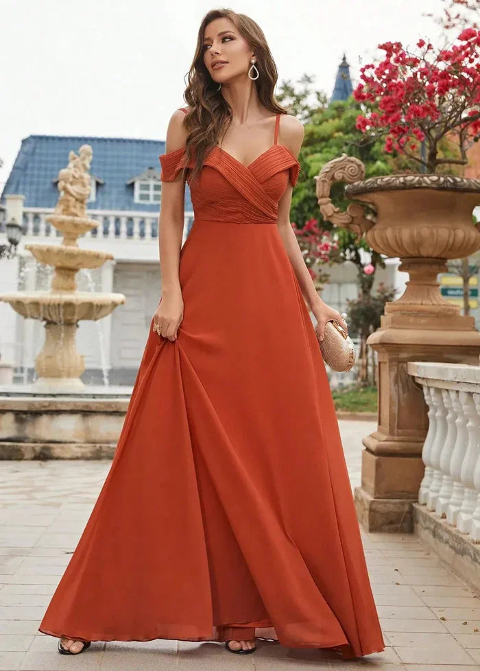 Terracotta wedding party dress Dress Tailor