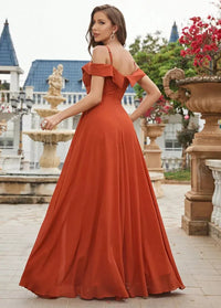 Terracotta wedding party dress Dress Tailor