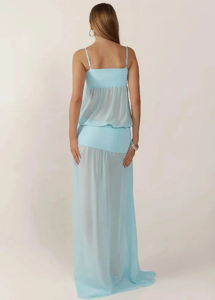Transparent blue dress Dress Tailor