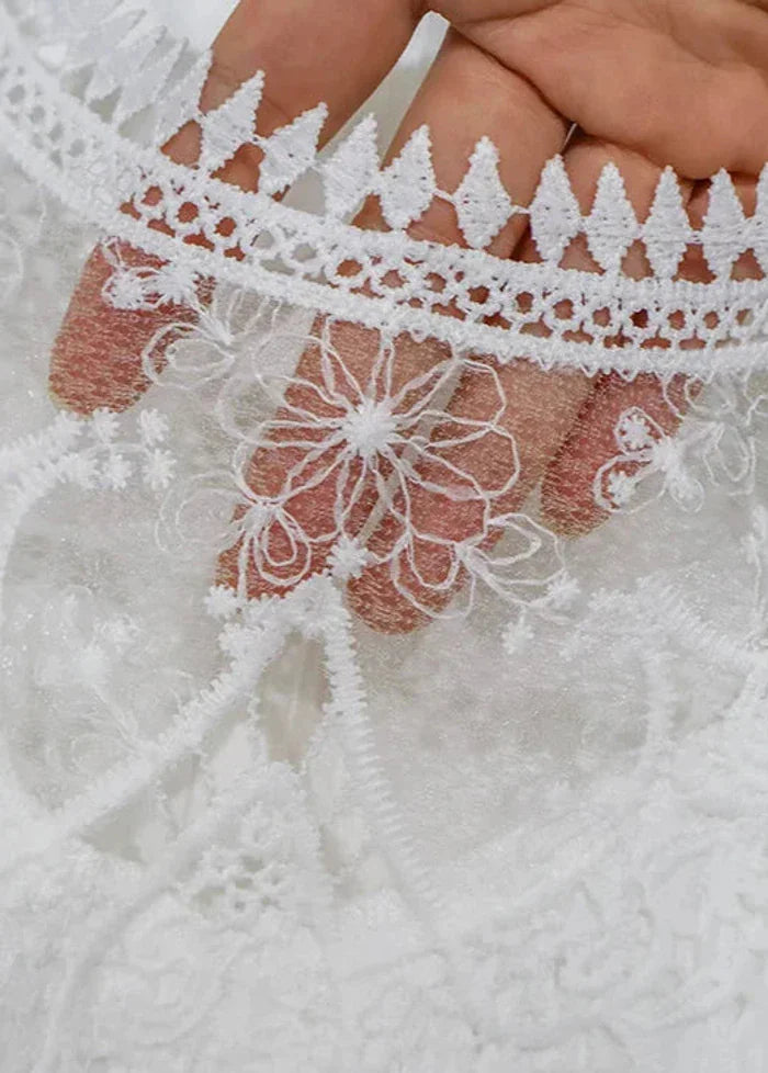 White dress with lace Dress Tailor