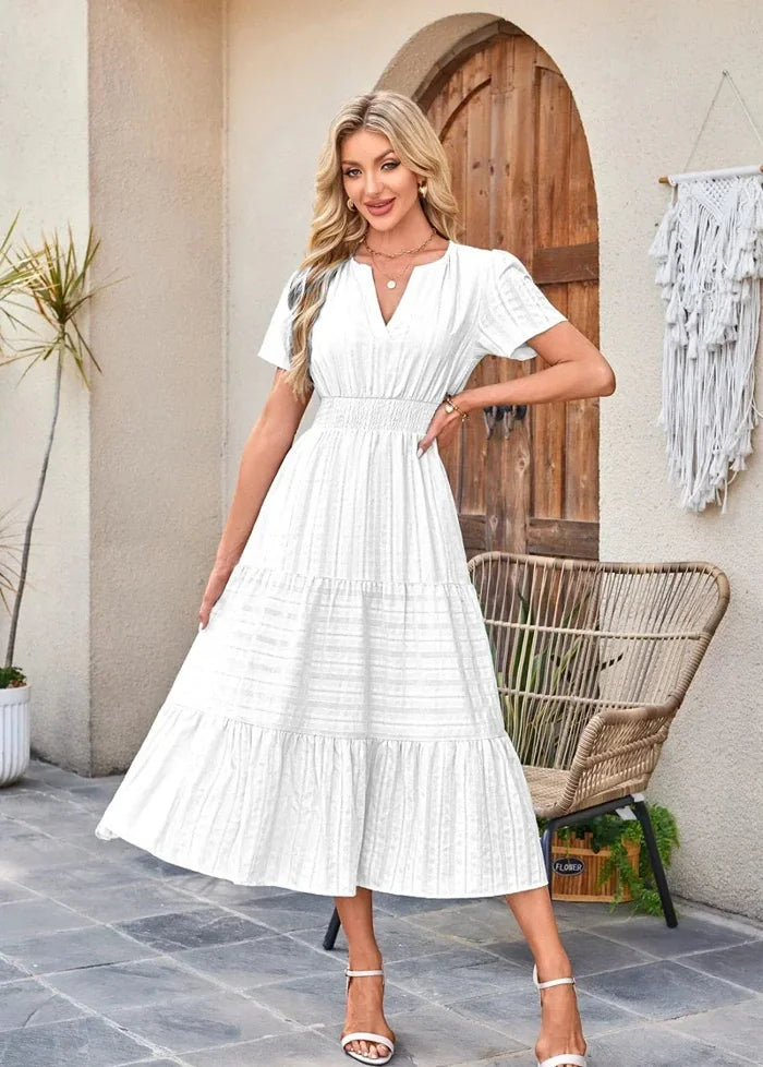 White dress with pocket Dress Tailor