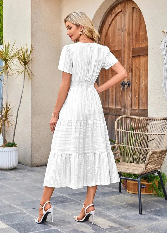 White dress with pocket Dress Tailor