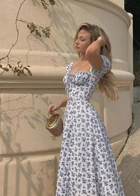White floral dress Dress Tailor