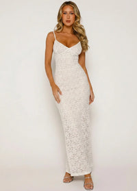White lace maxi dress Dress Tailor